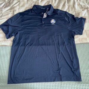NWT 2025 Ryder Cup Cutter & Buck Pike Eco Symmetry Print Polo 2XB